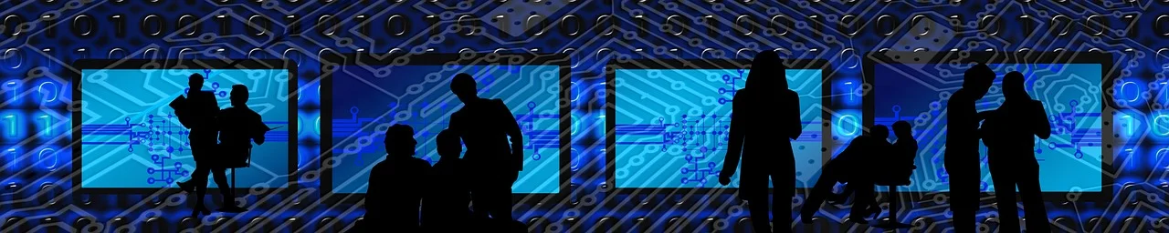 A sleek, abstract, crystalline trophy sculpture, radiating subtle neon light from within, in electric blue and fuchsia. Geometric forms resembling a digital circuit board or a shard of data. No human figures.